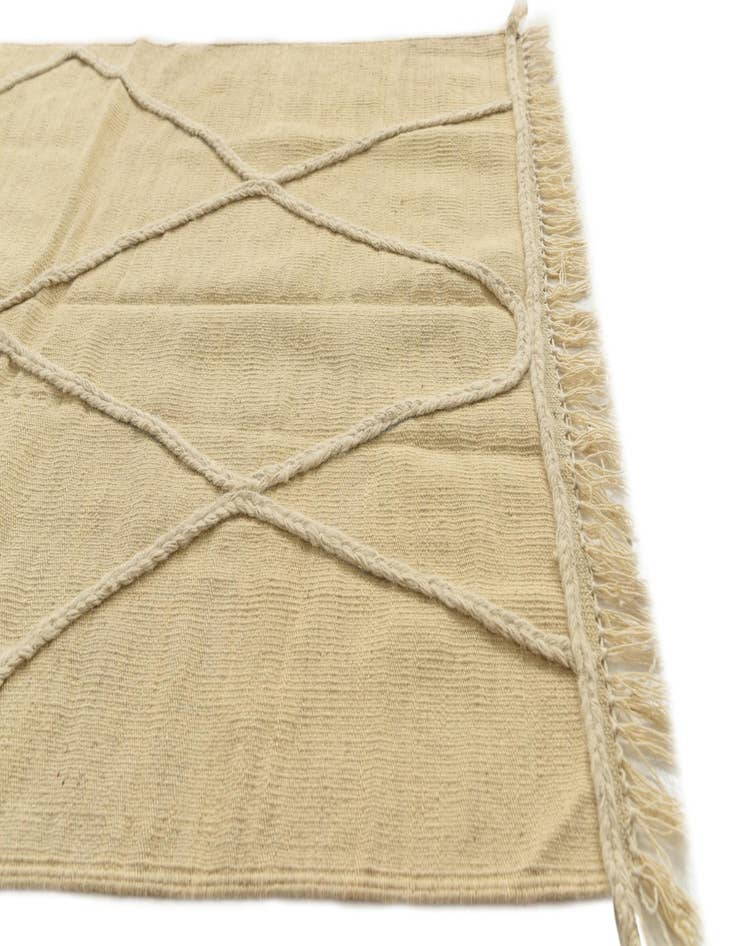 Detail image of 3' 5 x 5'  Hand Knotted Moroccan Wool Rug