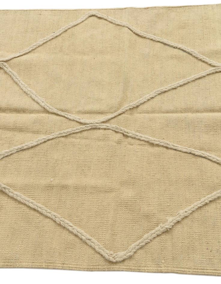 Detail image of 3' 5 x 5'  Hand Knotted Moroccan Wool Rug