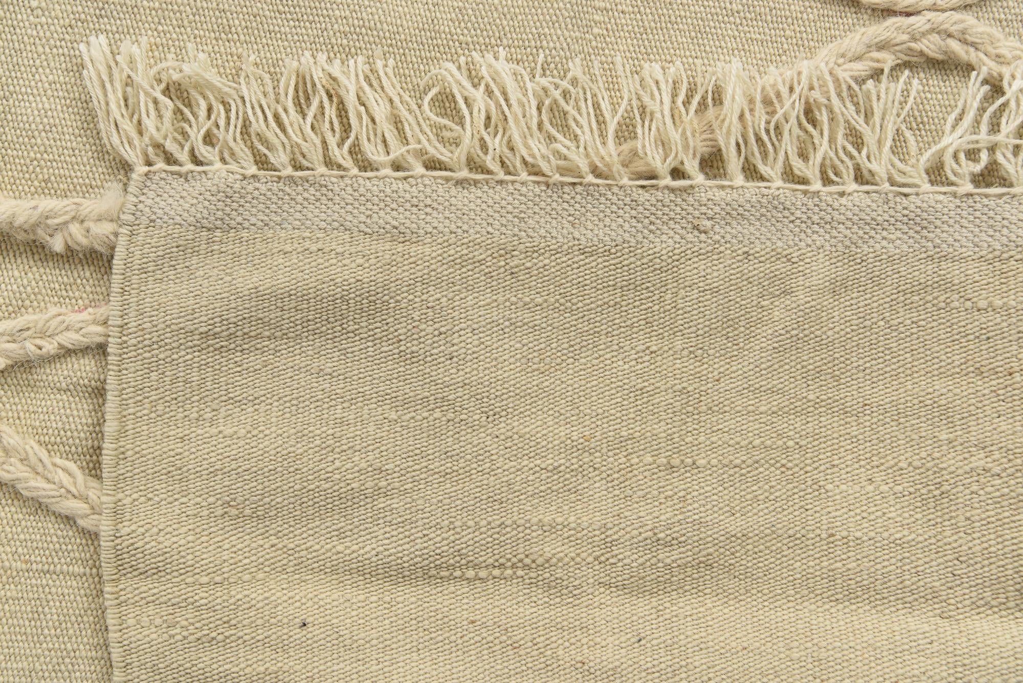 3' 4 x 5' 1 Hand Knotted Moroccan Wool Rug