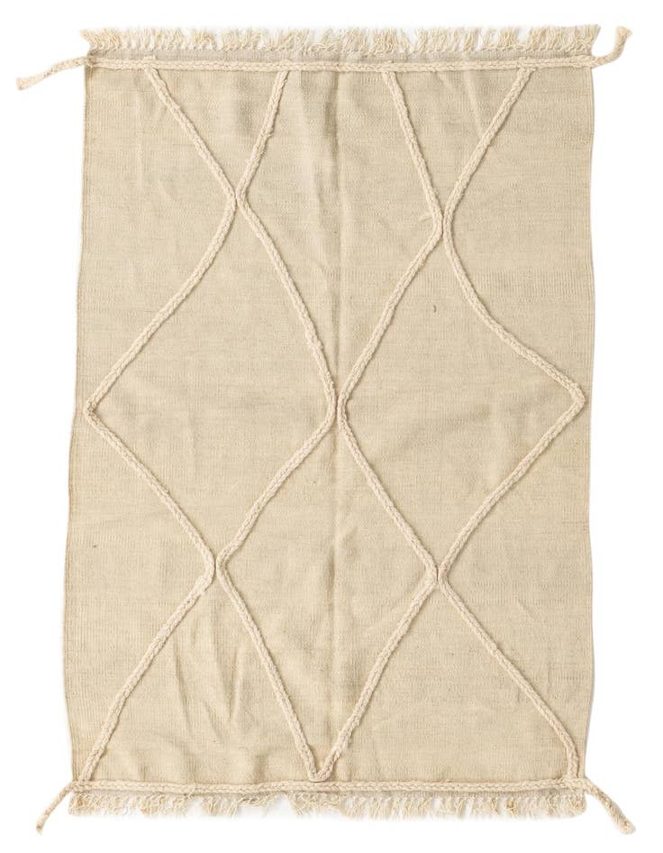 Detail image of 3' 4 x 5' 1 Hand Knotted Moroccan Wool Rug