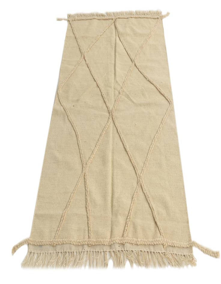 Detail image of 3' 3 x 5' 2 Hand Knotted Moroccan Wool Rug