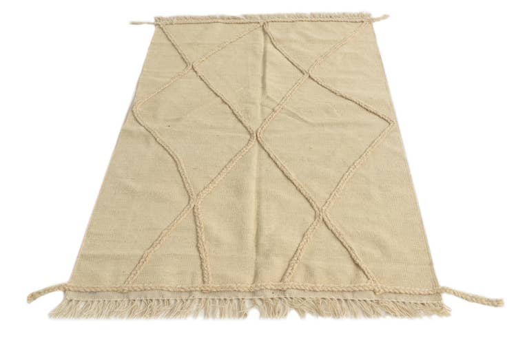 Detail image of 3' 3 x 5' 2 Hand Knotted Moroccan Wool Rug