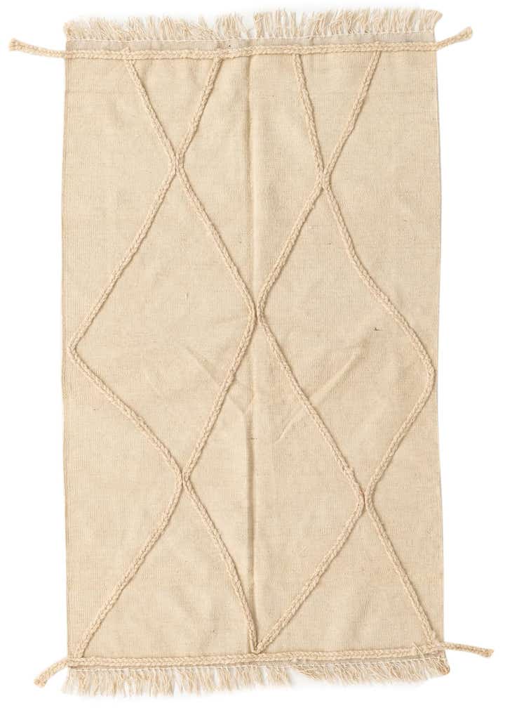 3' 3 x 5' 2 Hand Knotted Moroccan Wool Rug