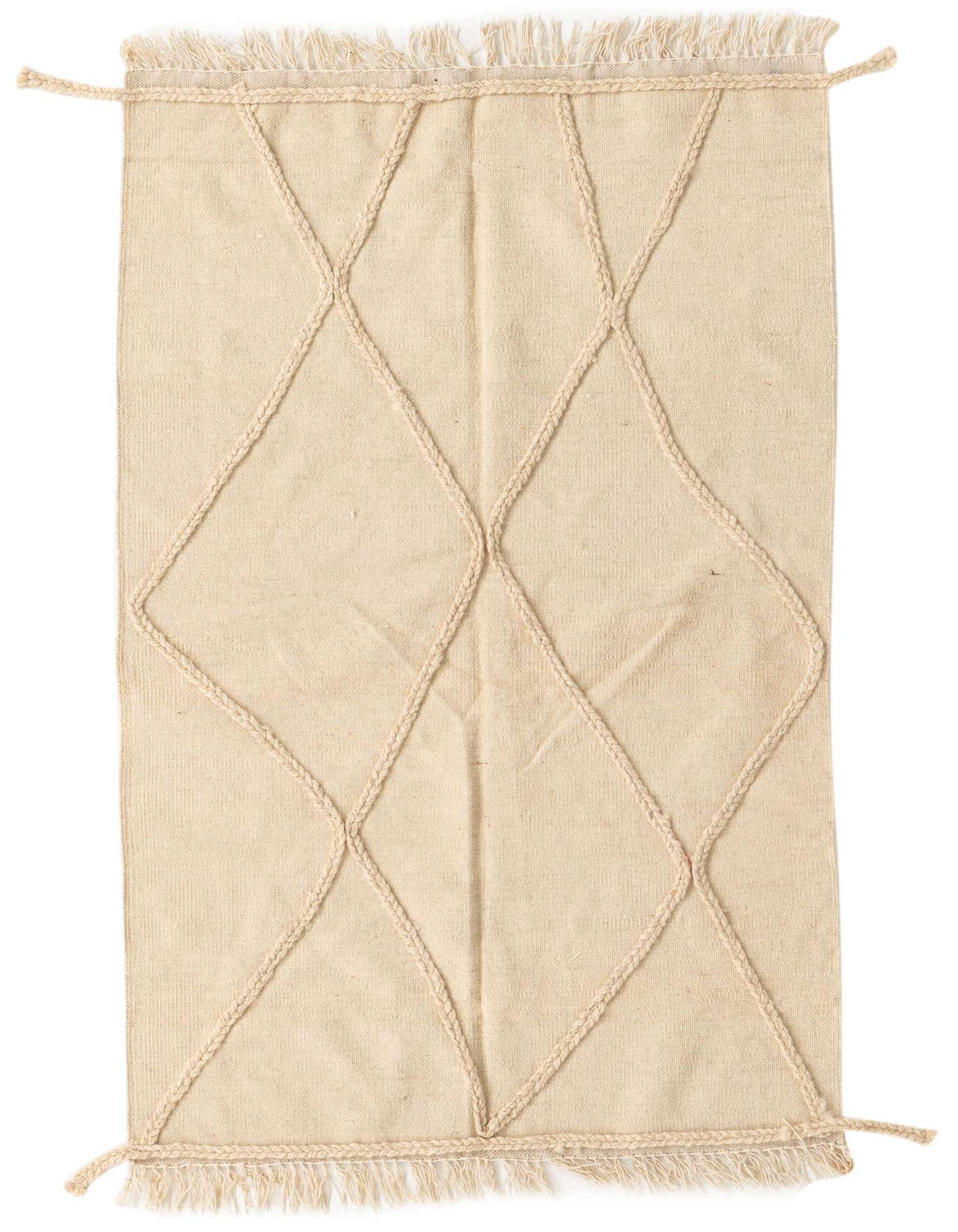 3' 3 x 5' 2 Hand Knotted Moroccan Wool Rug