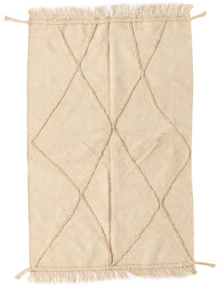 3' 3 x 5' 2 Hand Knotted Moroccan Wool Rug