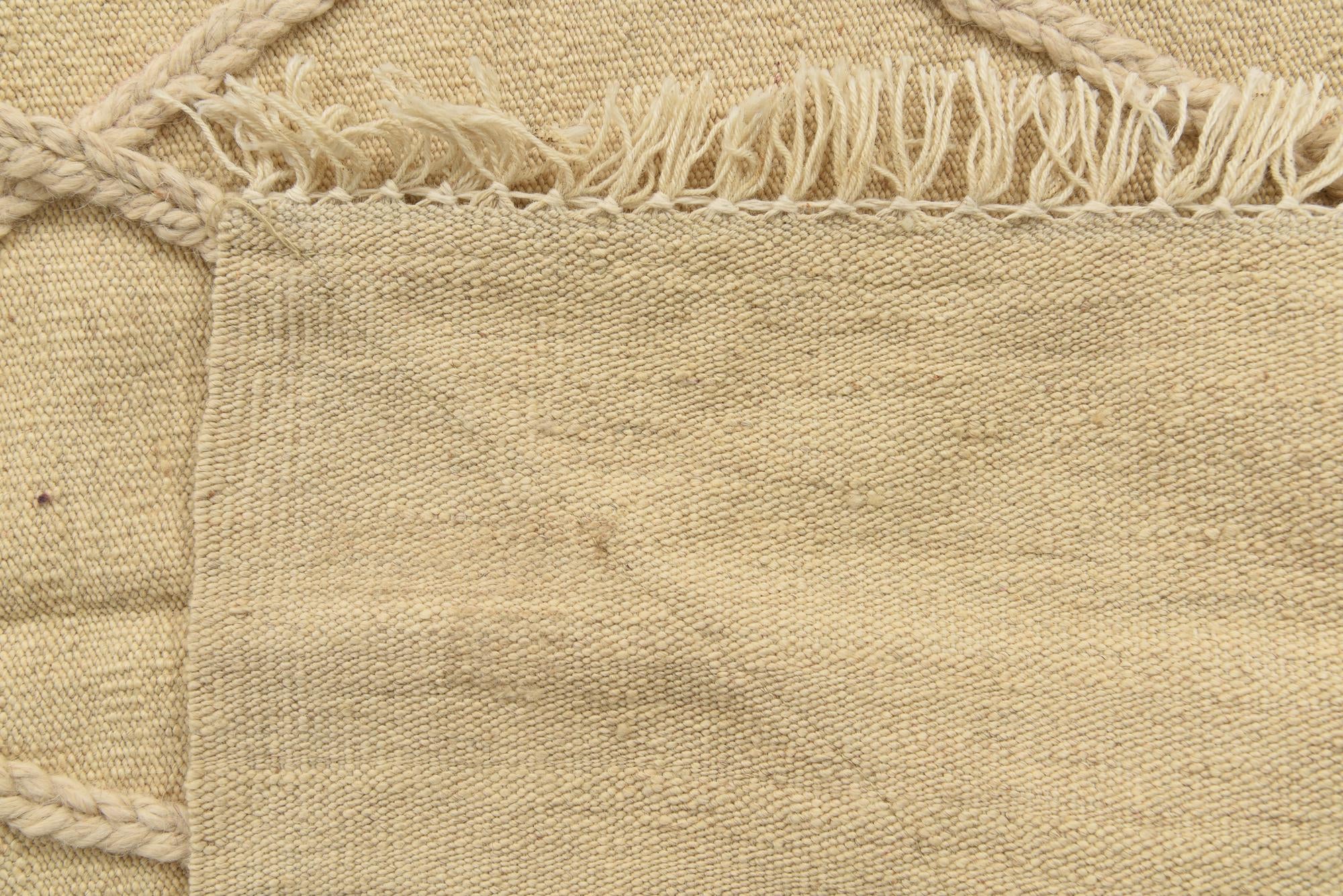 3' 4 x 5' Hand Knotted Moroccan Wool Rug