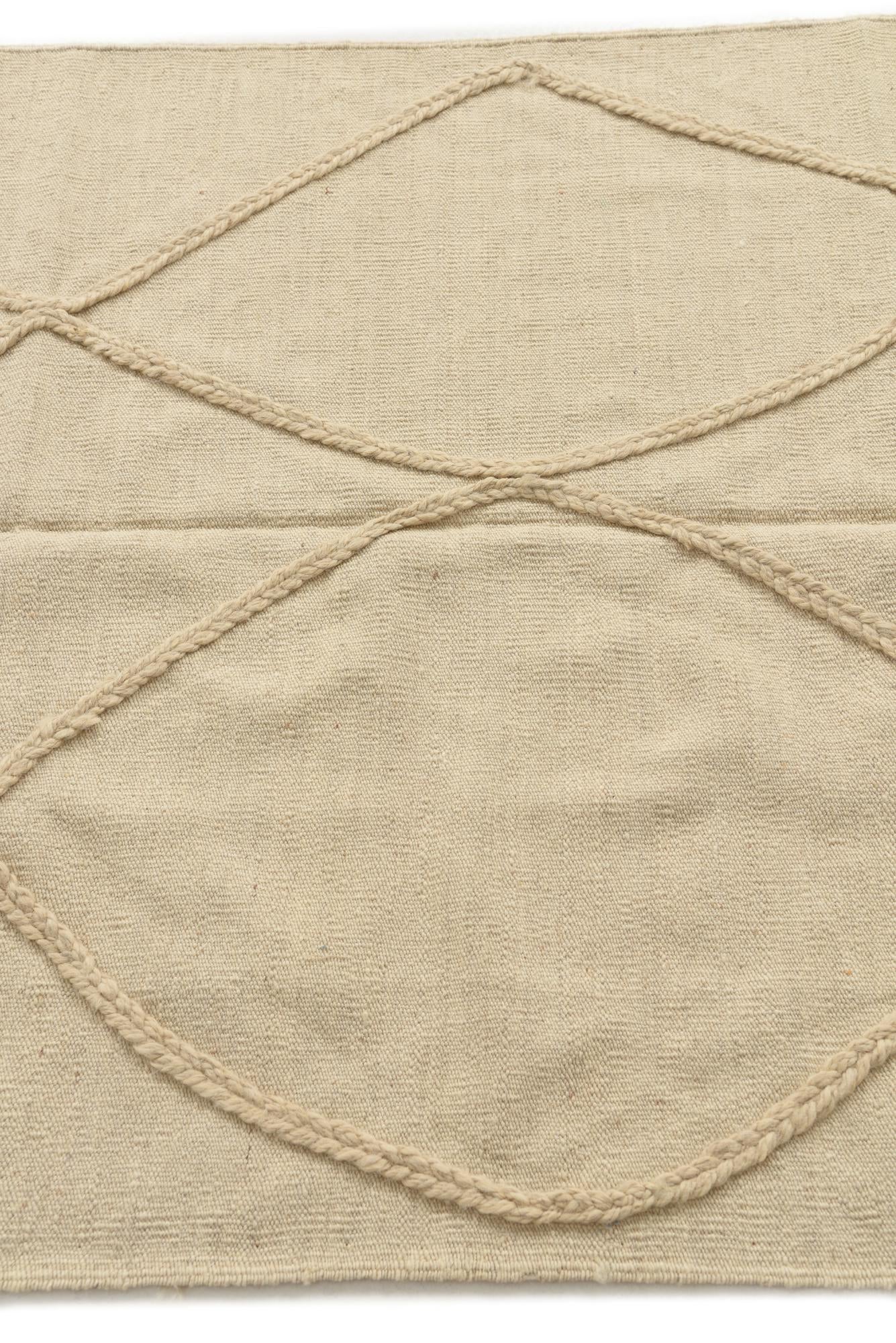 3' 7 x 5' Hand Knotted Moroccan Wool Rug