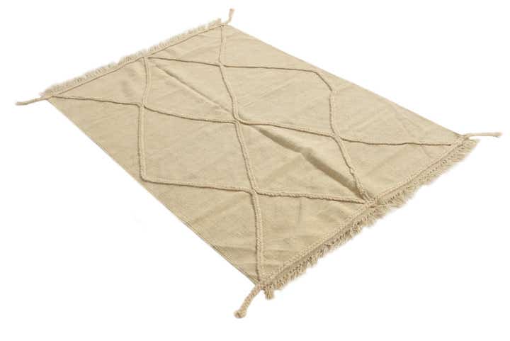 3' 4 x 5' Hand Knotted Moroccan Wool Rug