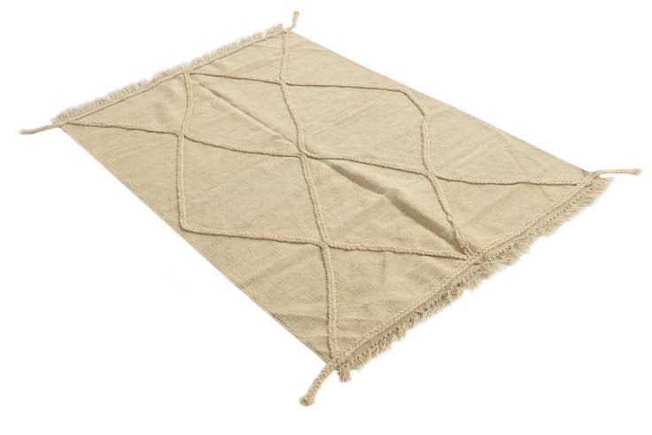Detail image of 3' 4 x 5' Hand Knotted Moroccan Wool Rug