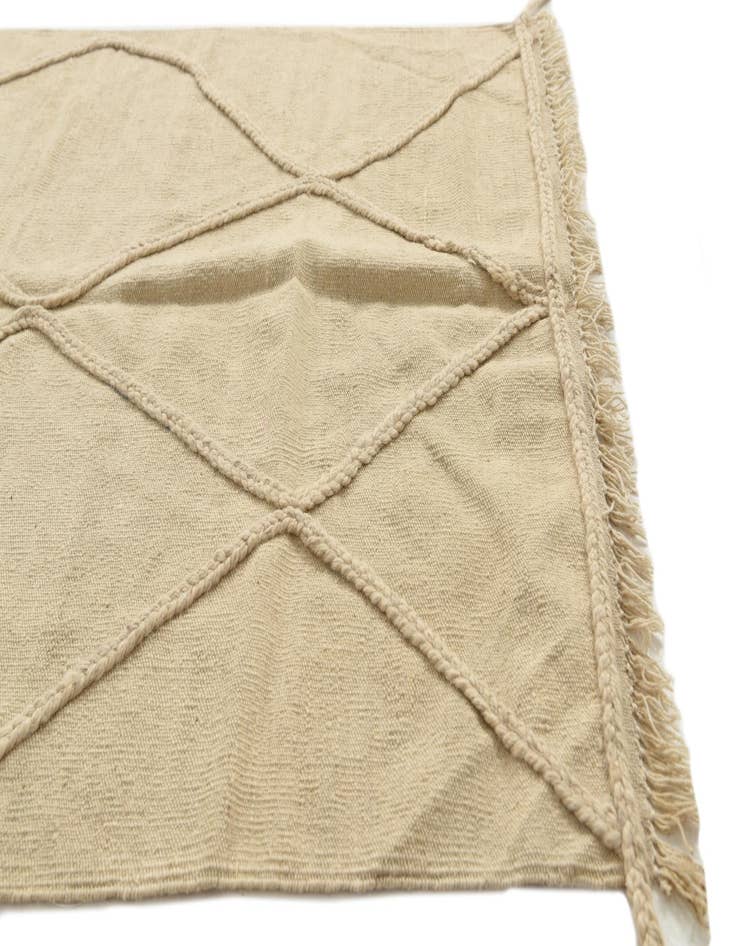 Detail image of 3' 4 x 5'  Hand Knotted Moroccan Wool Rug