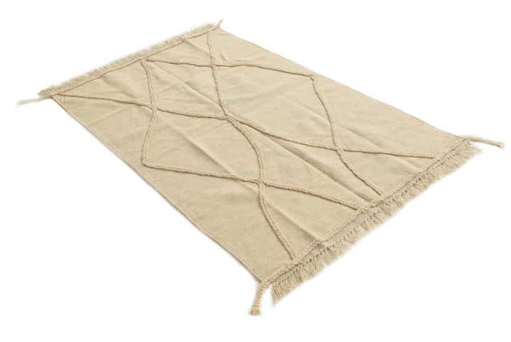 3' 4 x 5' 2 Hand Knotted Moroccan Wool Rug