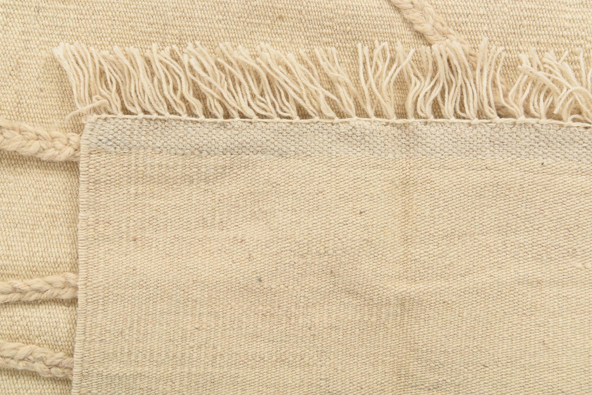 3' 4 x 5' 2 Hand Knotted Moroccan Wool Rug