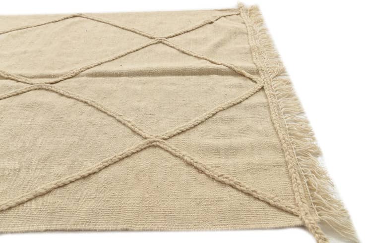 Detail image of 3' 6 x 5' Hand Knotted Moroccan Wool Rug