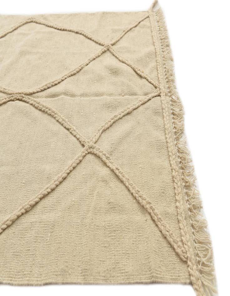 Detail image of 3' 5 x 4' 10  Hand Knotted Moroccan Wool Rug