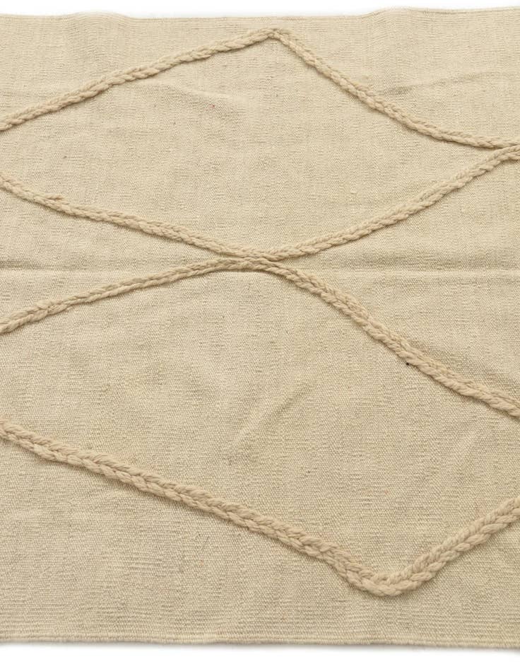 Detail image of 3' 4 x 4' 9  Hand Knotted Moroccan Wool Rug