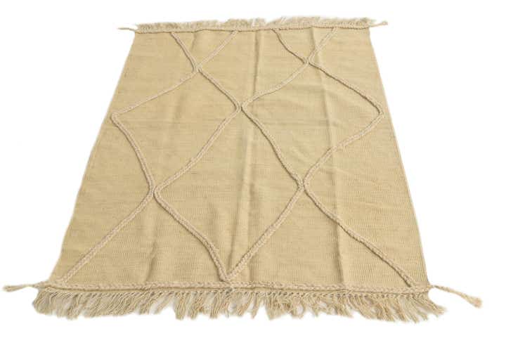 3' 5 x 4' 9 Hand Knotted Moroccan Wool Rug
