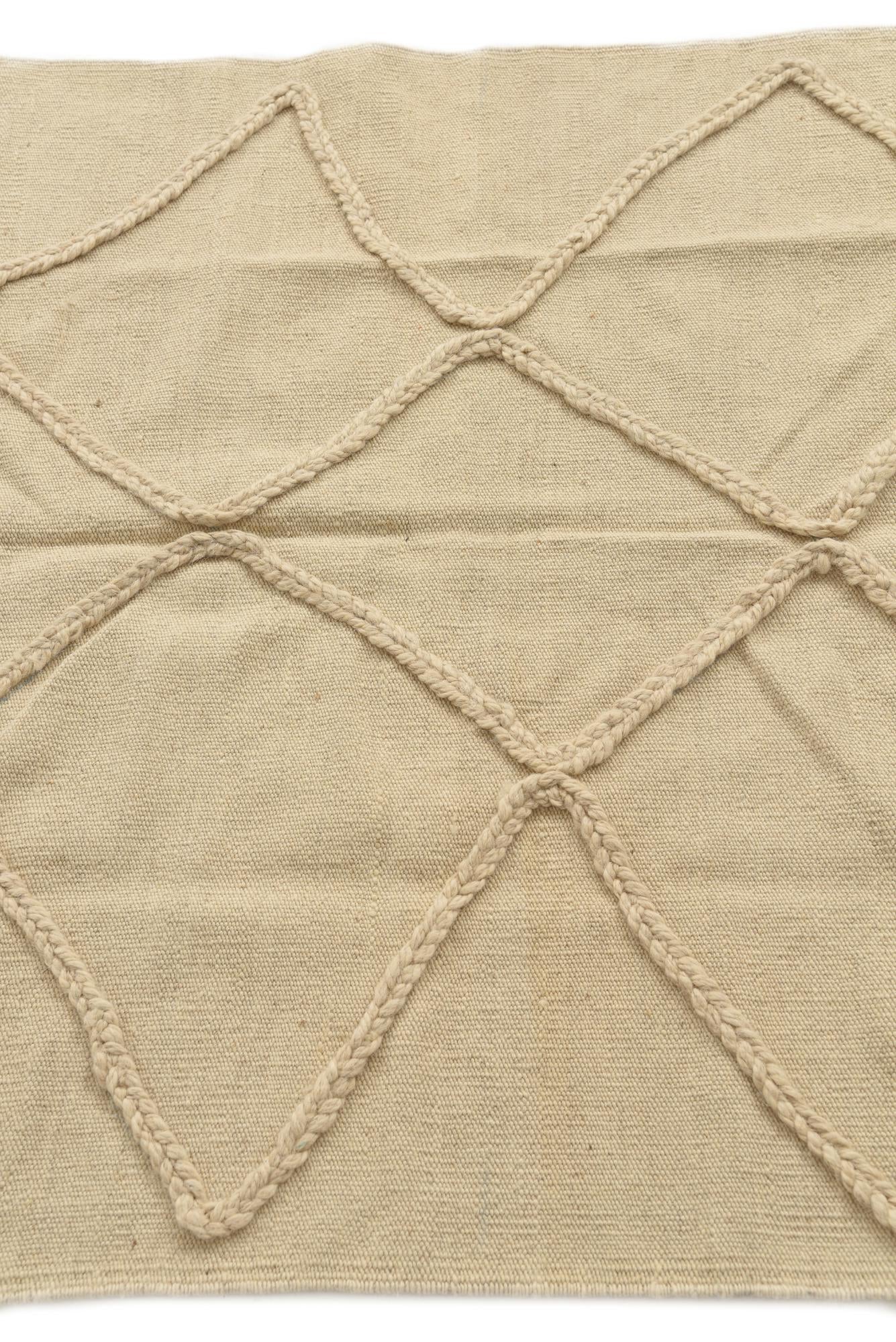 3' 4 x 5' Hand Knotted Moroccan Wool Rug
