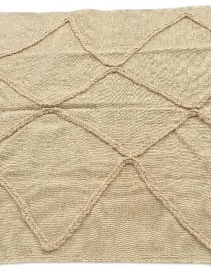 Detail image of 3' 4 x 5'  Hand Knotted Moroccan Wool Rug