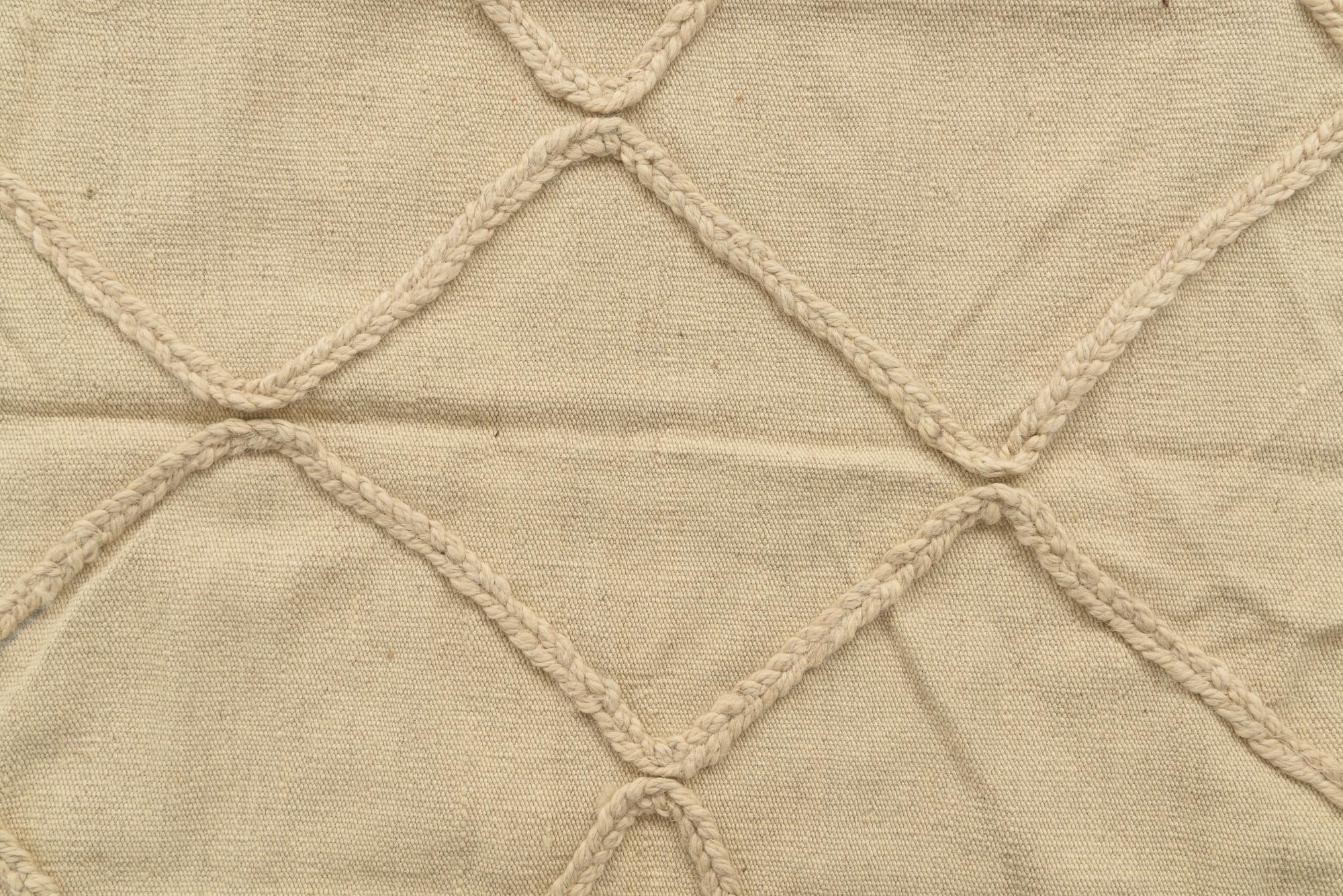3' 4 x 5' Hand Knotted Moroccan Wool Rug