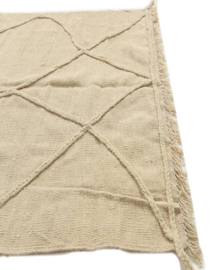 Detail image of 3' 5 x 5'  Hand Knotted Moroccan Wool Rug