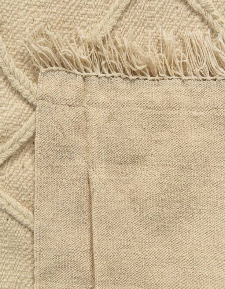 Detail image of 3' 5 x 5'  Hand Knotted Moroccan Wool Rug