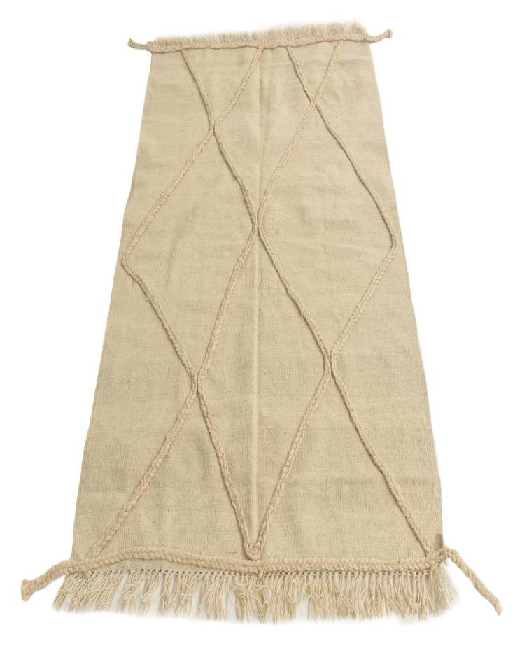 Detail image of 3' 4 x 5'  Hand Knotted Moroccan Wool Rug