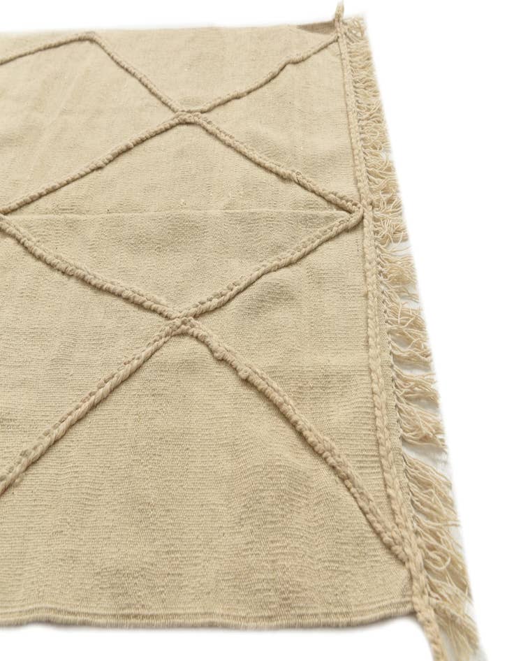 Detail image of 3' 4 x 5'  Hand Knotted Moroccan Wool Rug