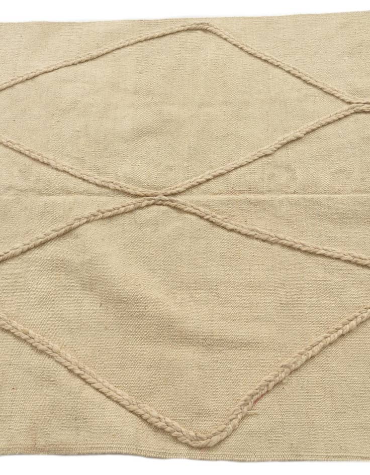 Detail image of 3' 4 x 5'  Hand Knotted Moroccan Wool Rug