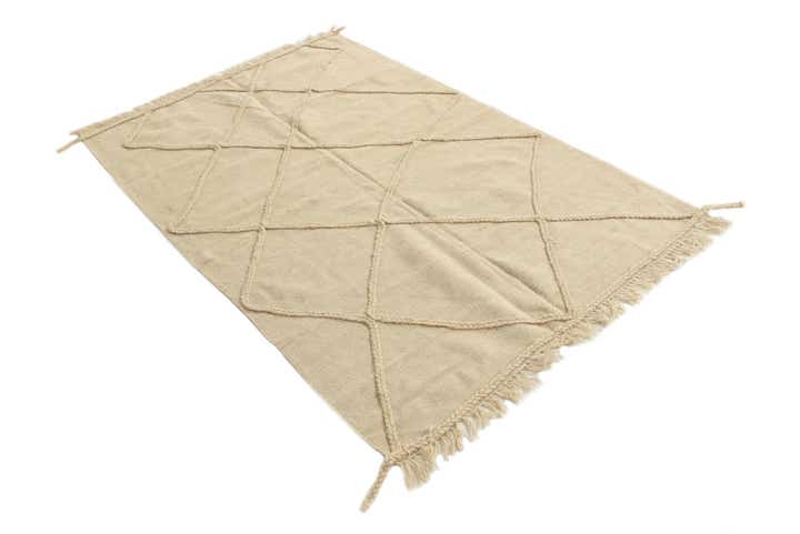 125cm x 190cm Handgeknüpft Marokkanisch Wolle Teppich