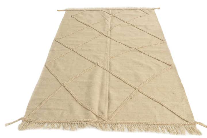 125cm x 190cm Handgeknüpft Marokkanisch Wolle Teppich