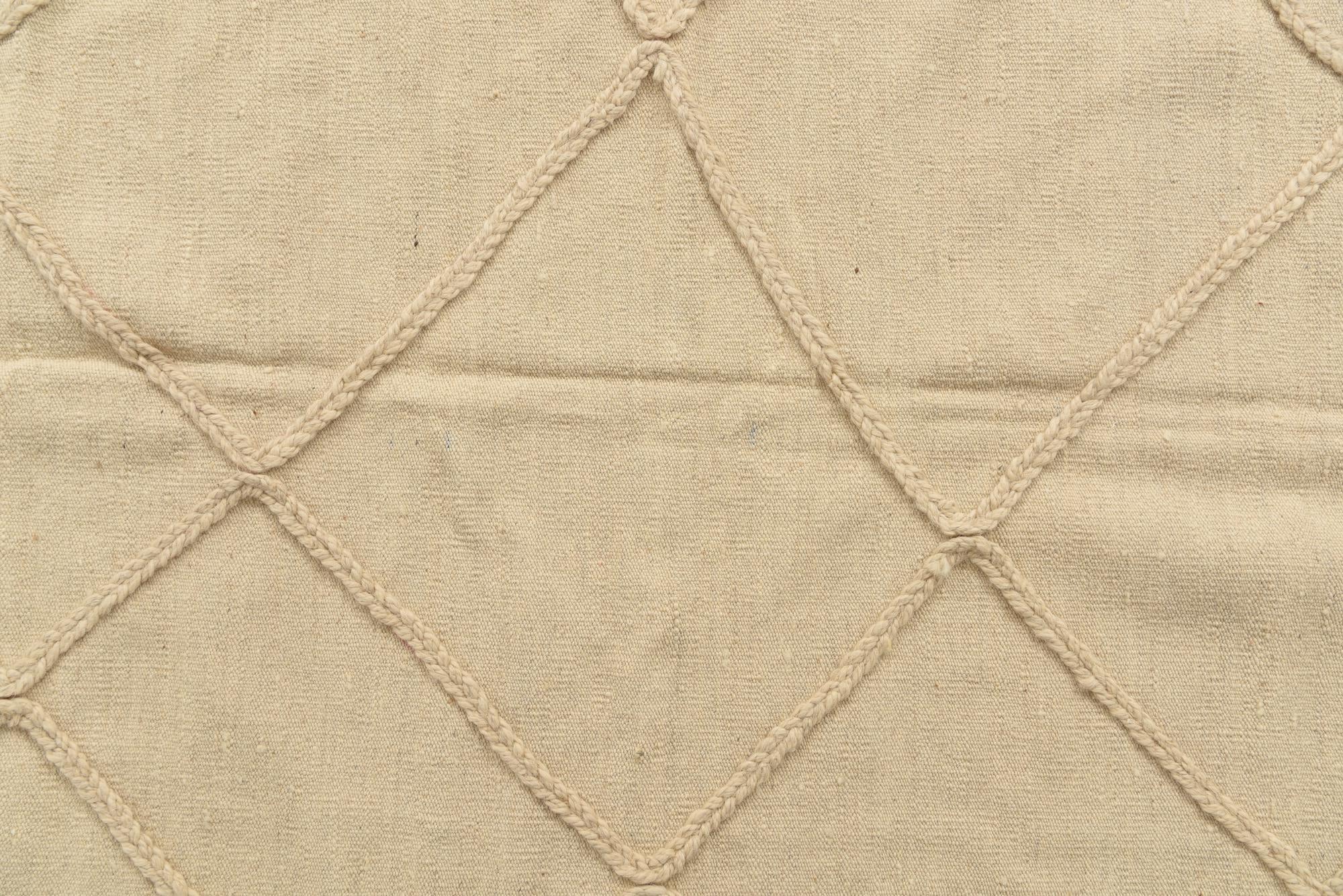 4' 2 x 6' 2 Hand Knotted Moroccan Wool Rug