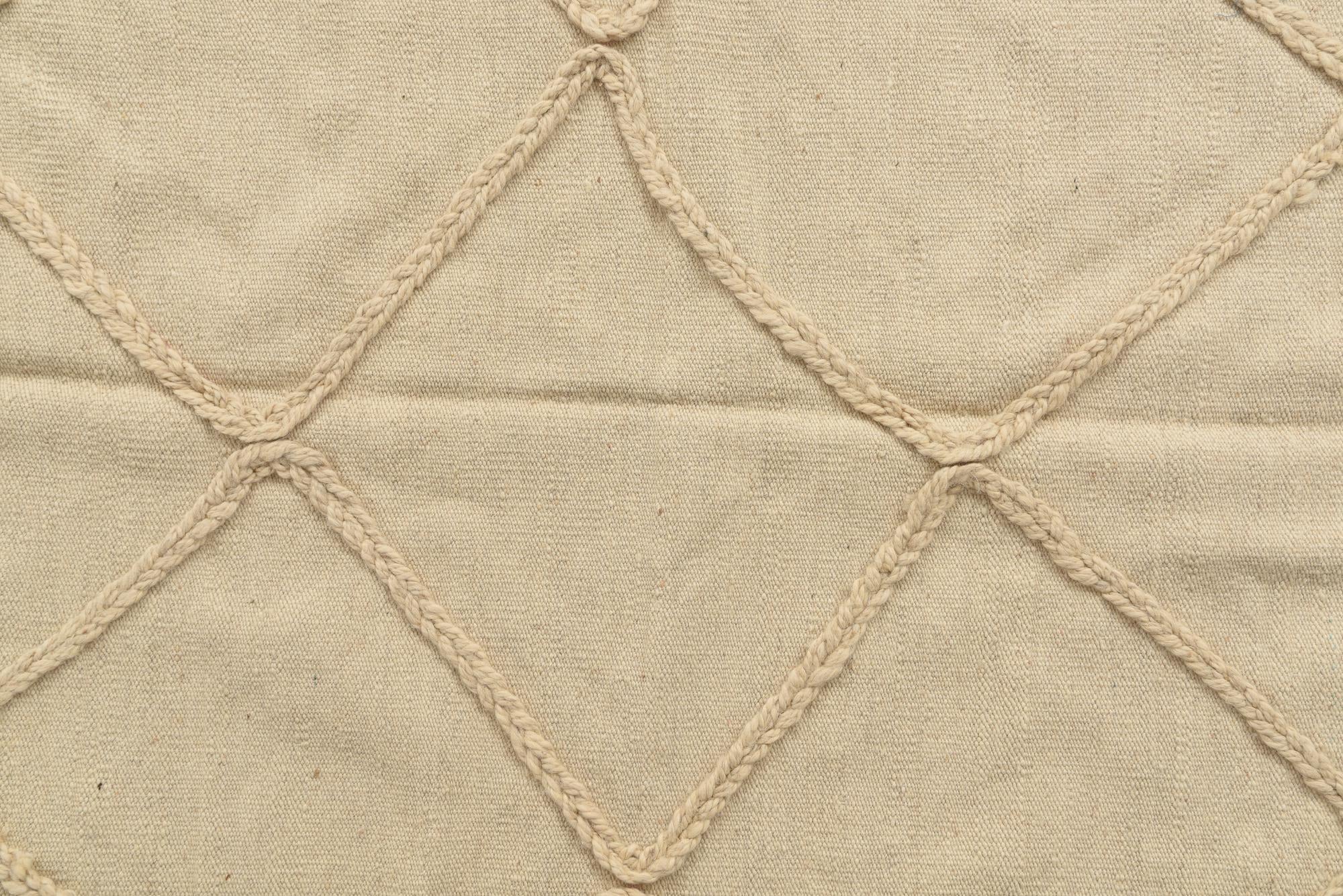 3' 6 x 5' 1 Hand Knotted Moroccan Wool Rug