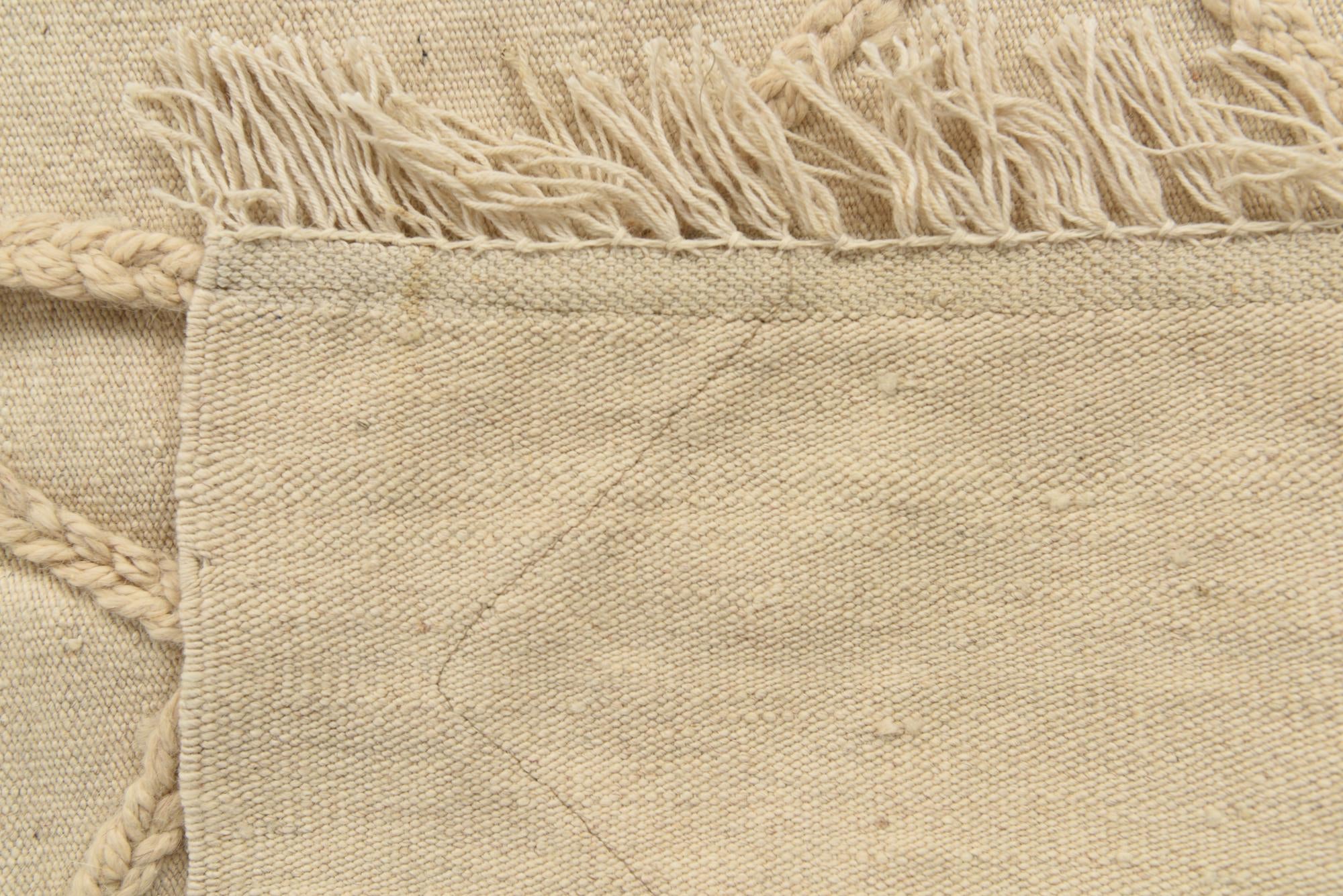 3' 6 x 5' 1 Hand Knotted Moroccan Wool Rug