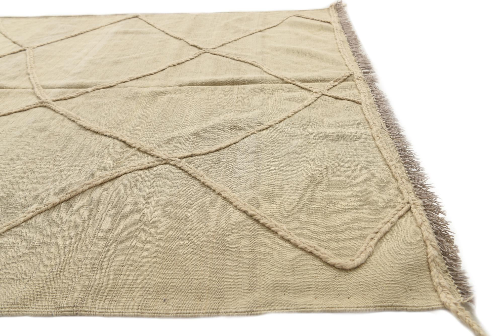 5' 7 x 7' 9 Hand Knotted Moroccan Wool Rug