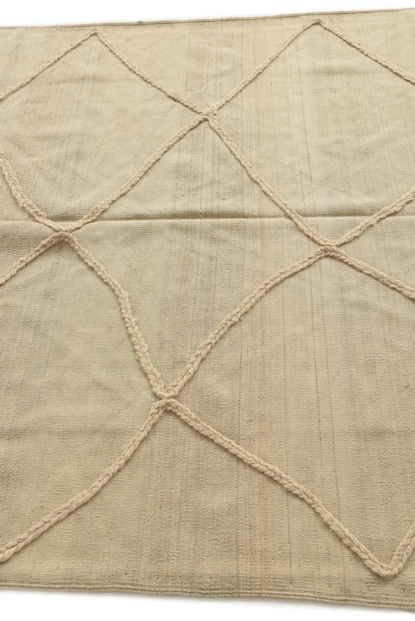 5' 7 x 7' 9 Hand Knotted Moroccan Wool Rug