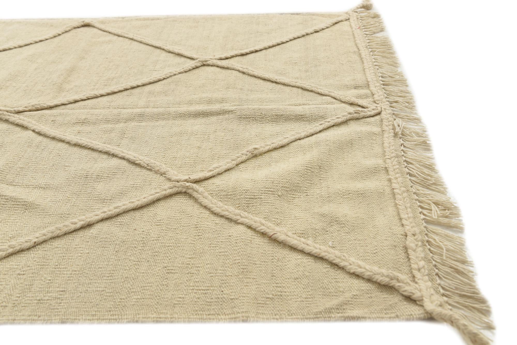 3' 7 x 4' 10 Hand Knotted Moroccan Wool Rug