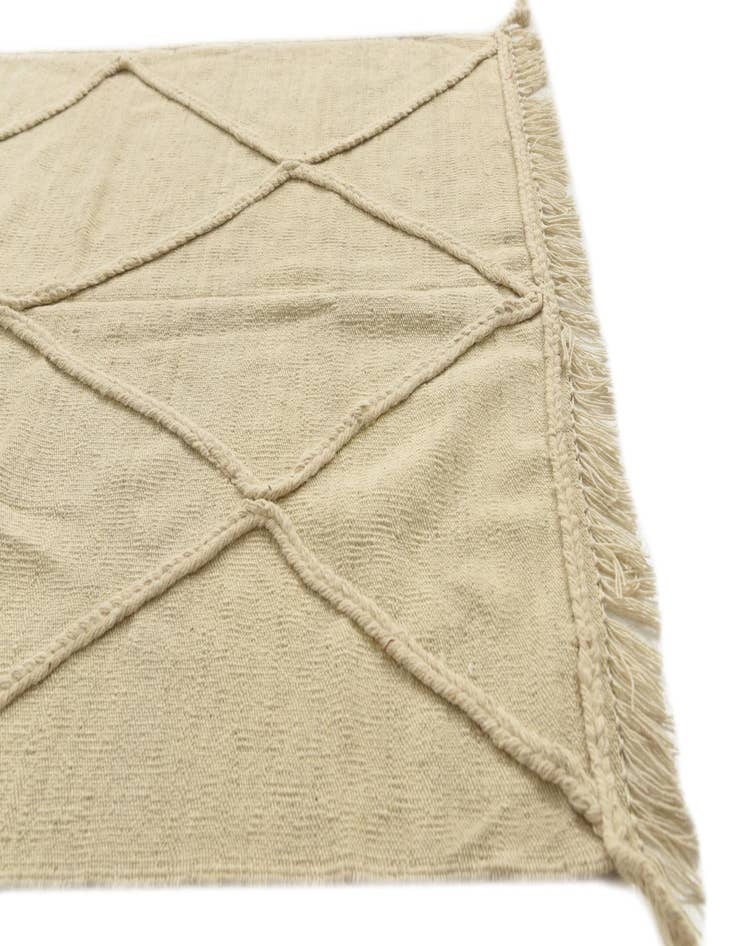 Detail image of 3' 7 x 4' 10 Hand Knotted Moroccan Wool Rug