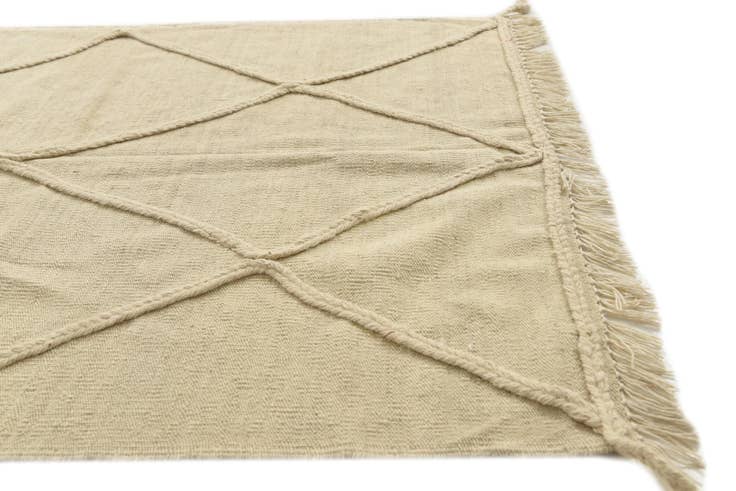 Detail image of 3' 7 x 4' 10 Hand Knotted Moroccan Wool Rug