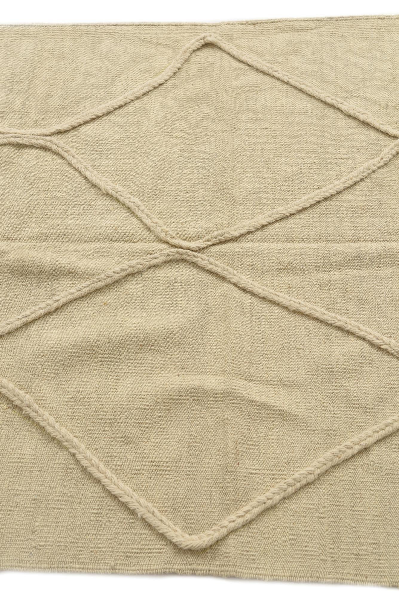 3' 7 x 4' 10 Hand Knotted Moroccan Wool Rug