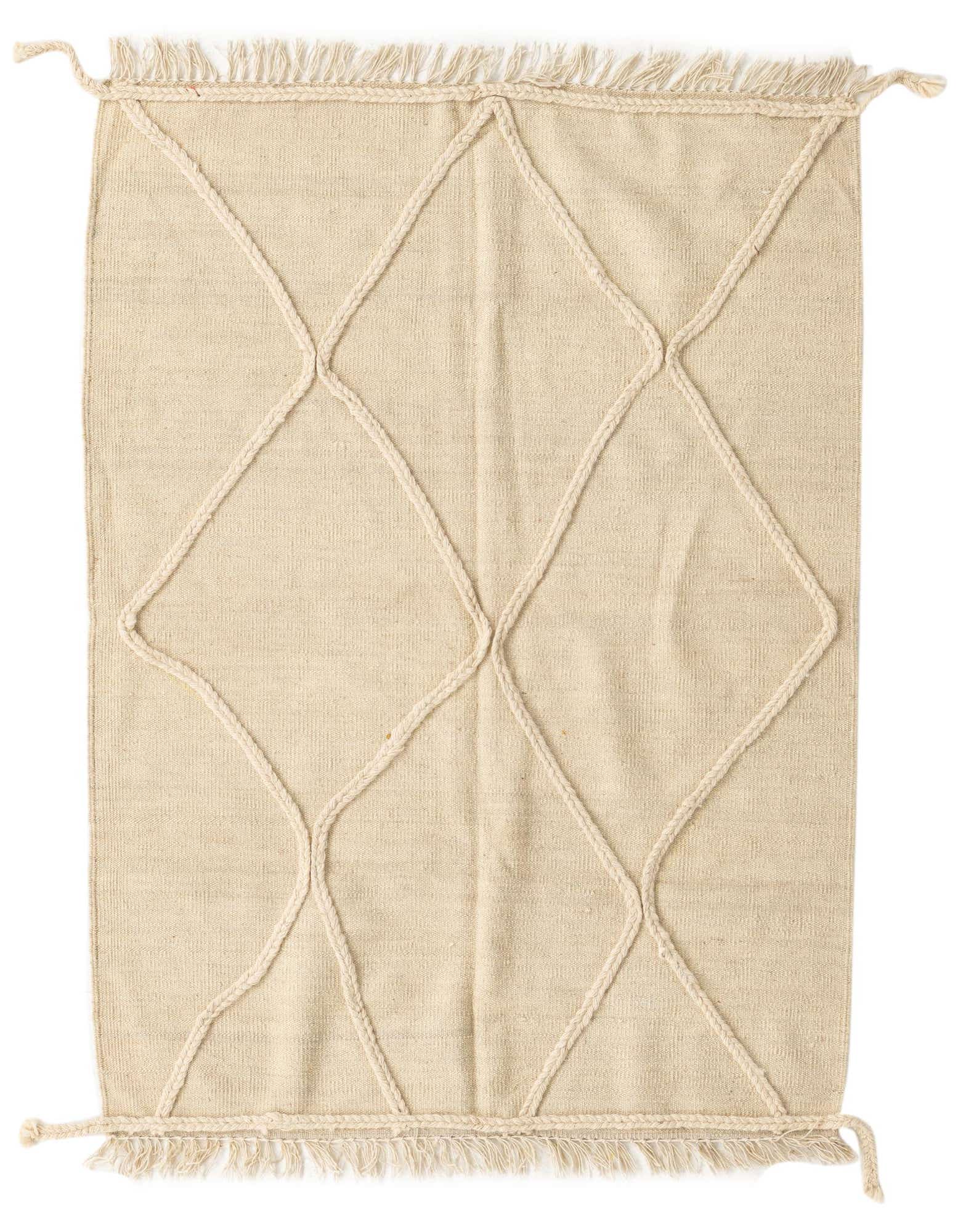 3' 7 x 4' 10 Hand Knotted Moroccan Wool Rug