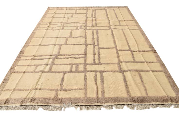Detail image of 7' 9 x 10' 6 Hand Knotted Moroccan Wool Rug