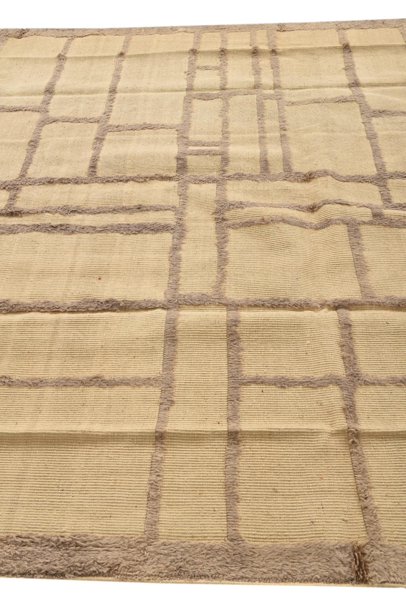 7' 9 x 10' 6 Hand Knotted Moroccan Wool Rug