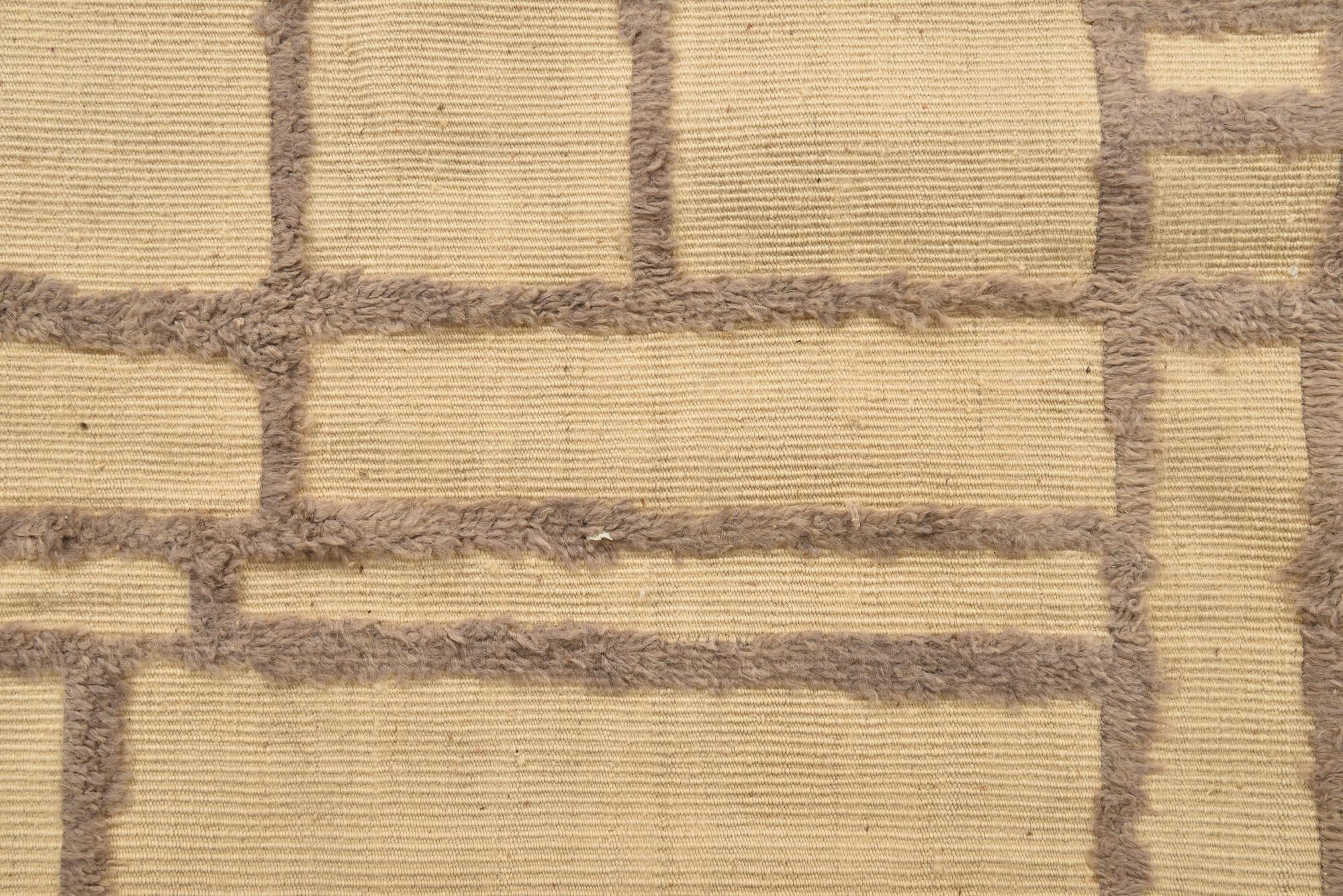 7' 9 x 10' 6 Hand Knotted Moroccan Wool Rug