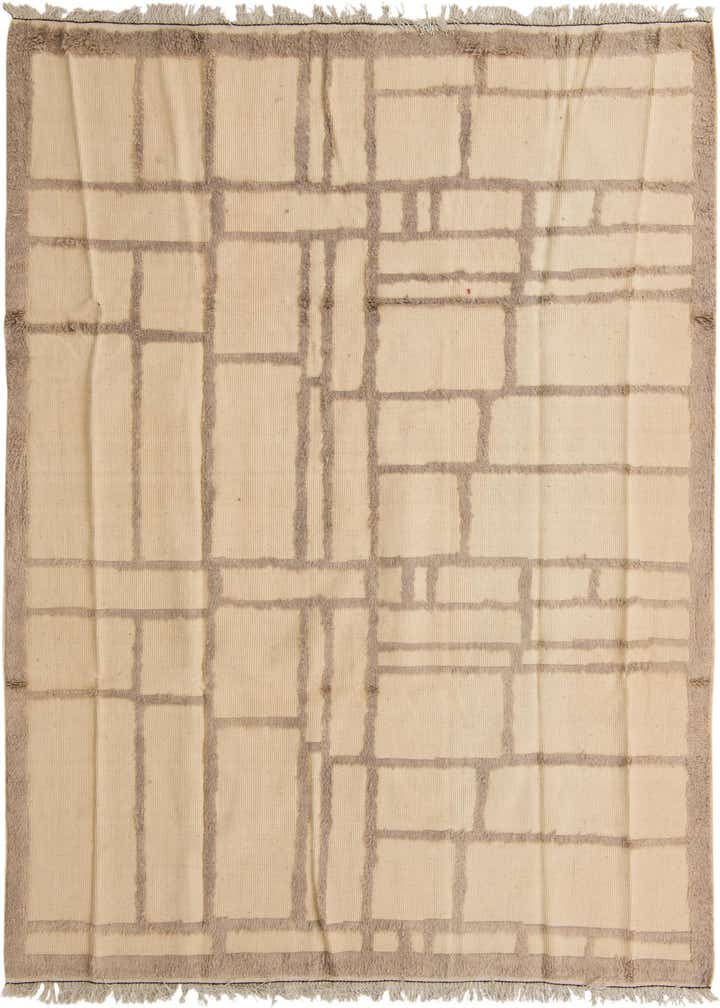 7' 9 x 10' 6 Hand Knotted Moroccan Wool Rug