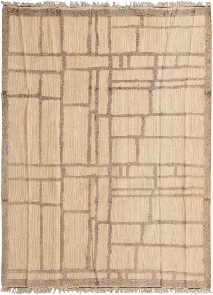 Detail image of 7' 9 x 10' 6 Hand Knotted Moroccan Wool Rug