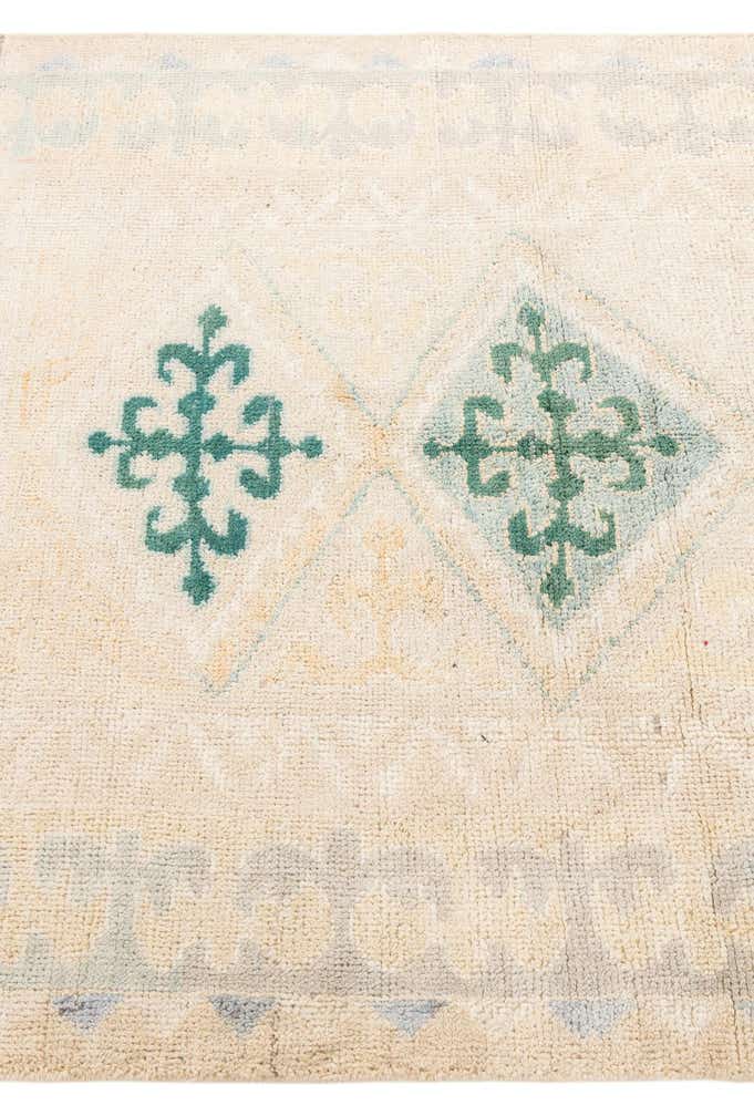 4' 3 x 6' 1 Hand Knotted Moroccan Wool Rug