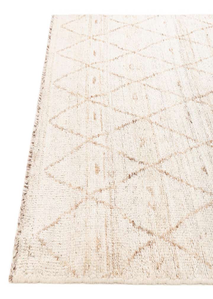 4' 2 x 5' 10 Hand Knotted Moroccan Wool Rug