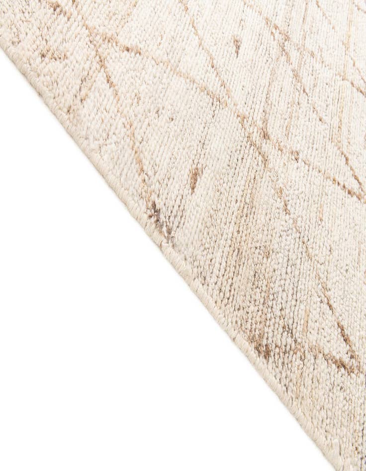 Detail image of 4' 2 x 5' 10 Hand Knotted Moroccan Wool Rug