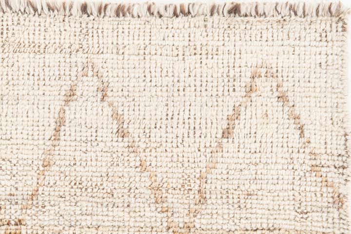 4' 2 x 5' 10 Hand Knotted Moroccan Wool Rug