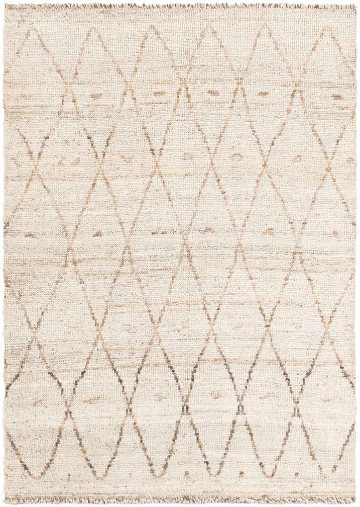 4' 2 x 5' 10 Hand Knotted Moroccan Wool Rug